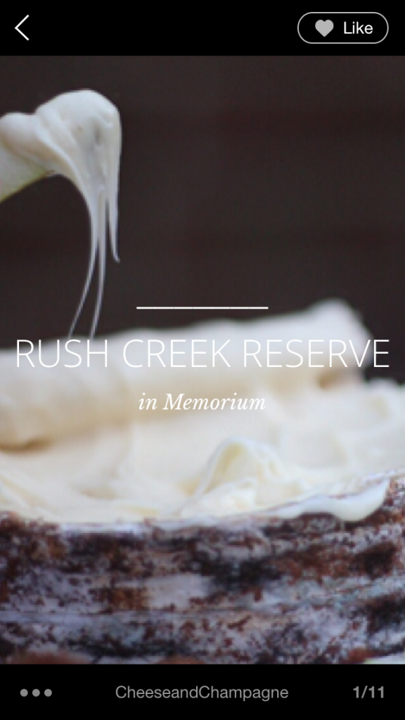 Rush Creek Reserve, in memorium | cheeseandchampagne.com